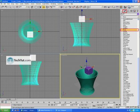 Tutorial Model 3D glass object, liquid and ice cubes part2 5