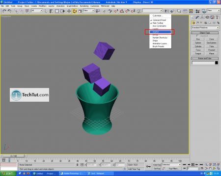 Tutorial Model 3D glass object, liquid and ice cubes part2 8