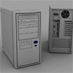 Realistic looking computer case