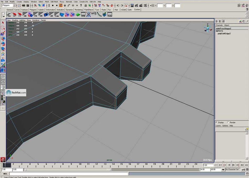 Simple polygon watch done in Maya