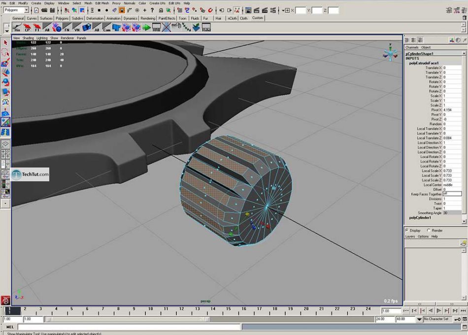 Simple polygon watch done in Maya