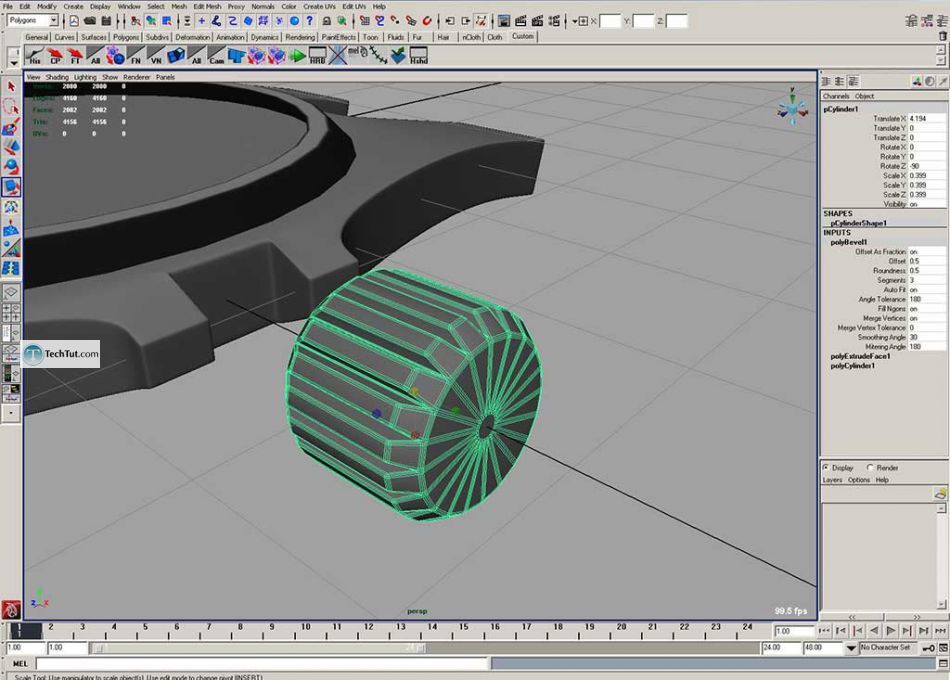 Simple polygon watch done in Maya