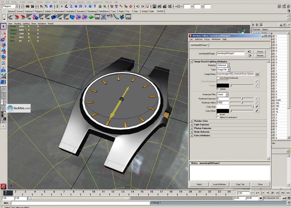 Simple polygon watch done in Maya