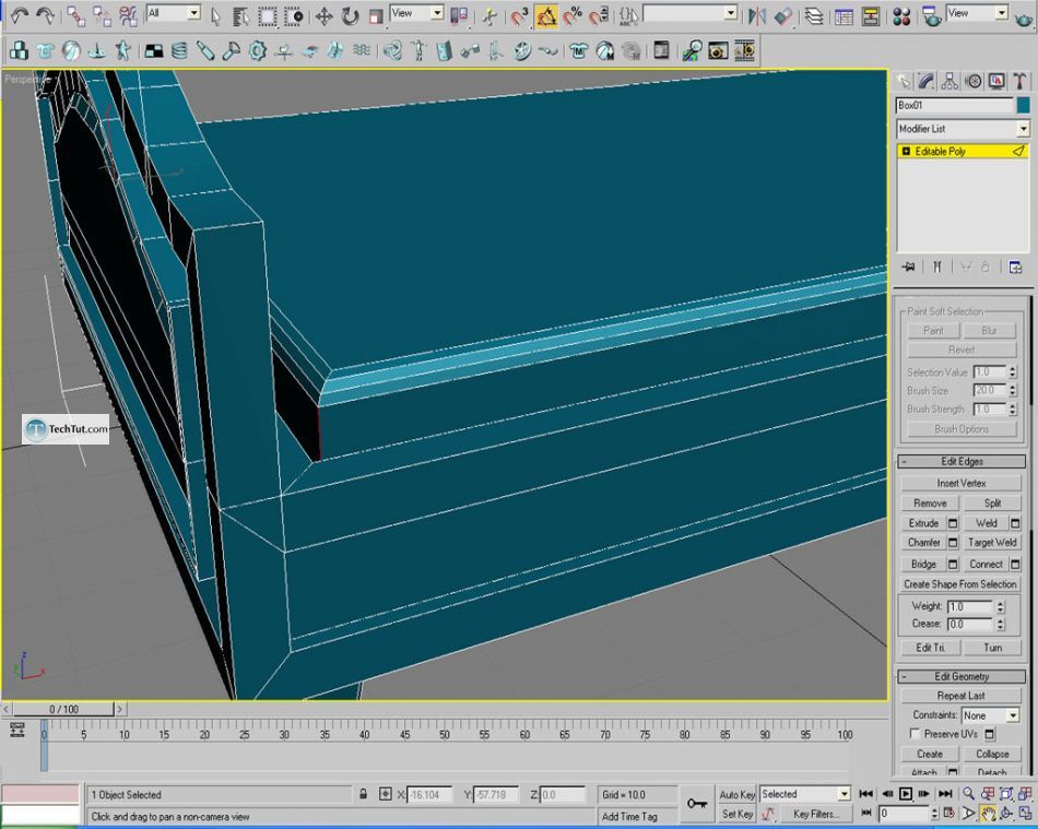 Old style double bed done in 3D max