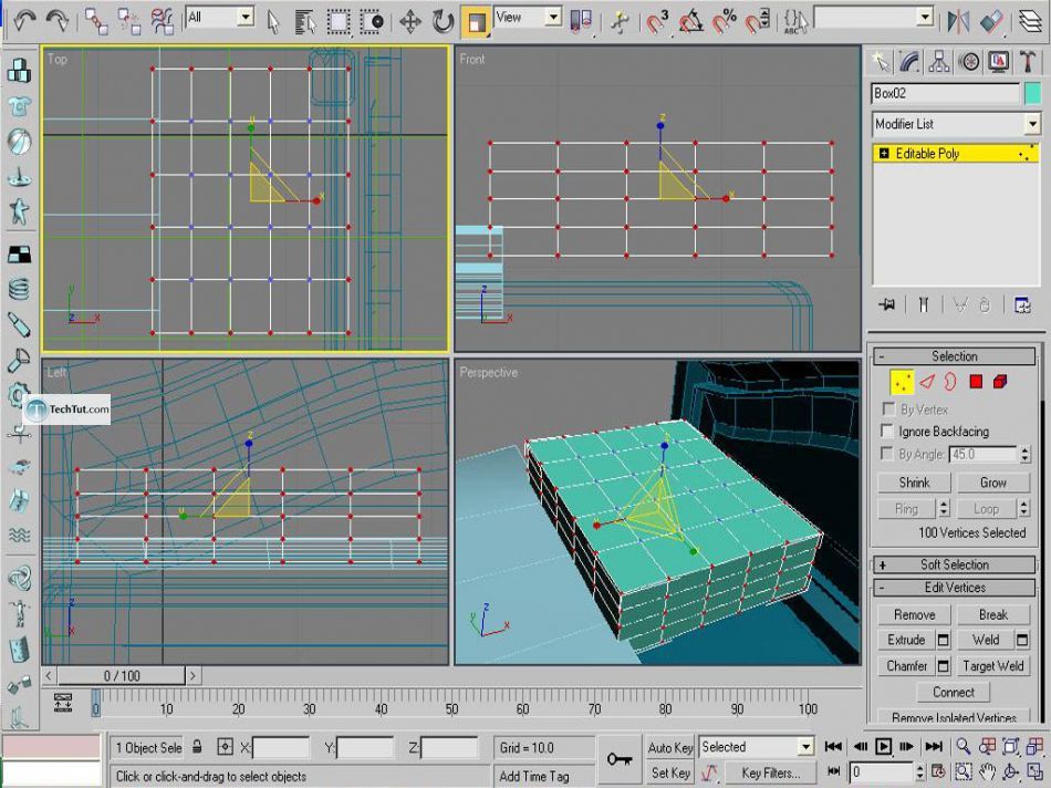 Old style double bed done in 3D max