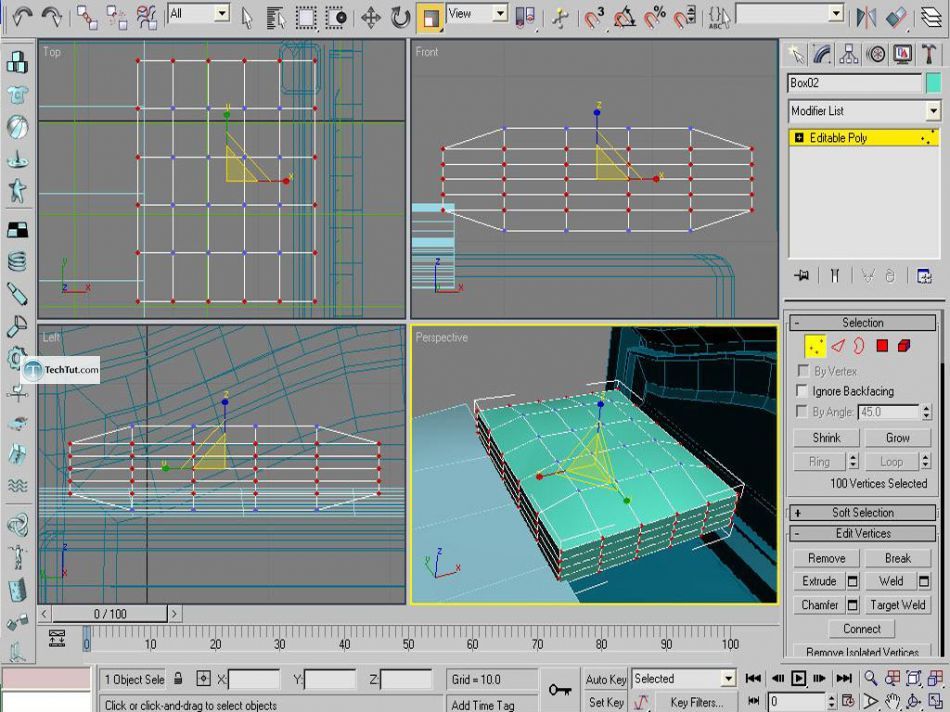 Old style double bed done in 3D max