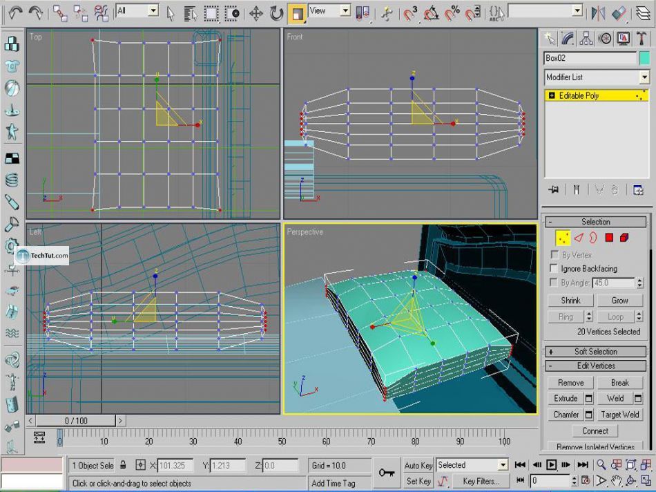Old style double bed done in 3D max