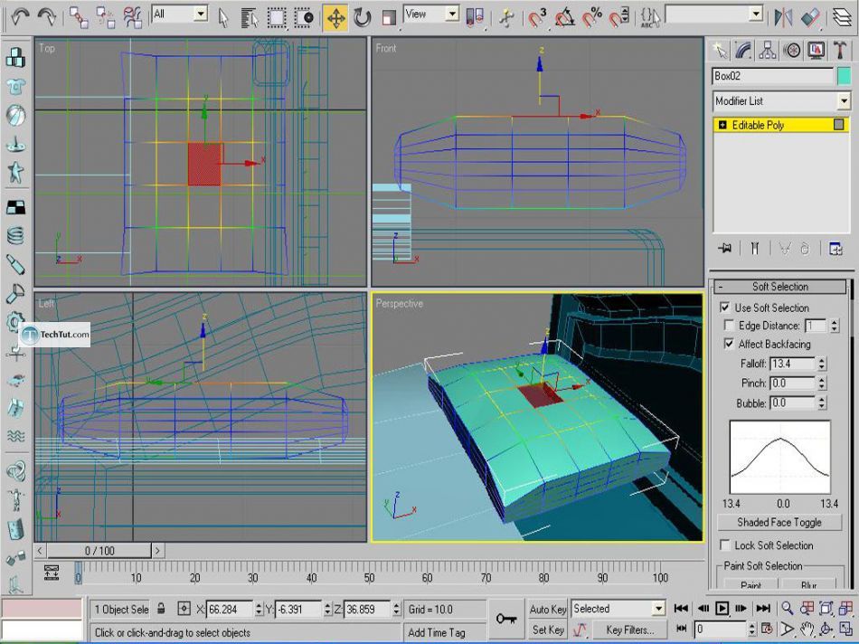 Old style double bed done in 3D max