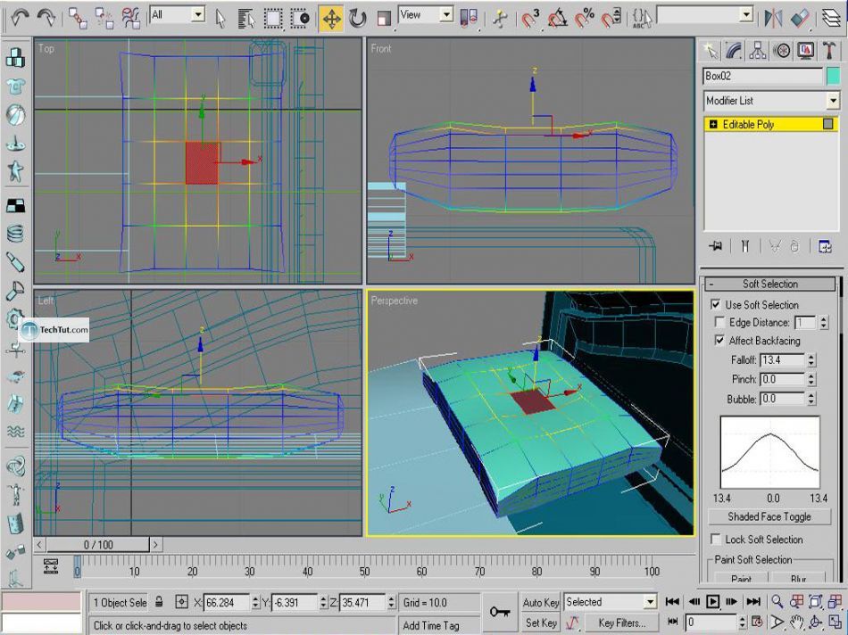 Old style double bed done in 3D max