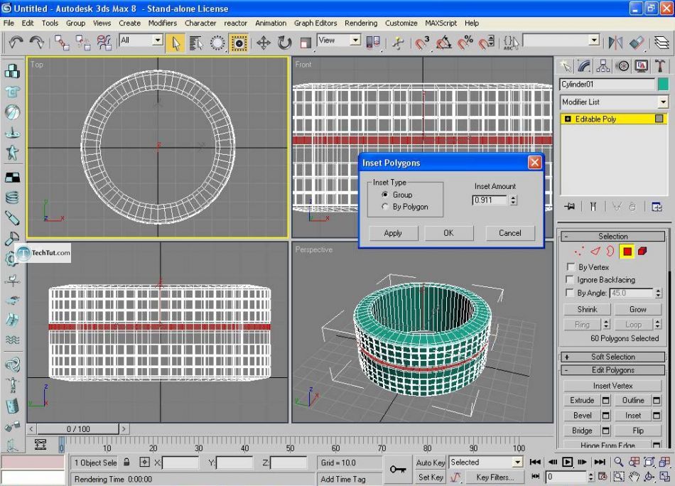 Easy way of creating rubber tire