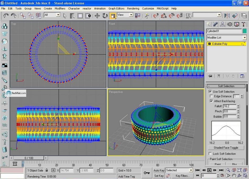 Easy way of creating rubber tire