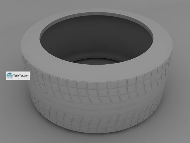 Easy way of creating rubber tire