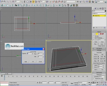 Tutorial Learn how to create table in 3D studio max 13