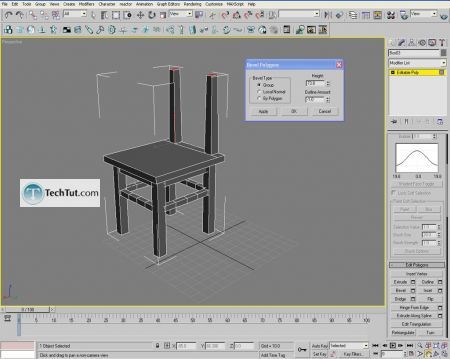 Tutorial Creating a chair object in 3D max part 1 14