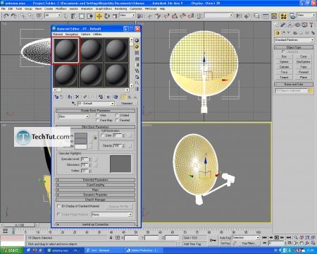 Tutorial Texturing satelite dish 2