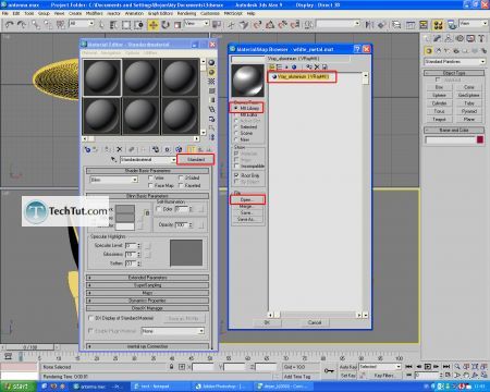 Tutorial Texturing satelite dish 3