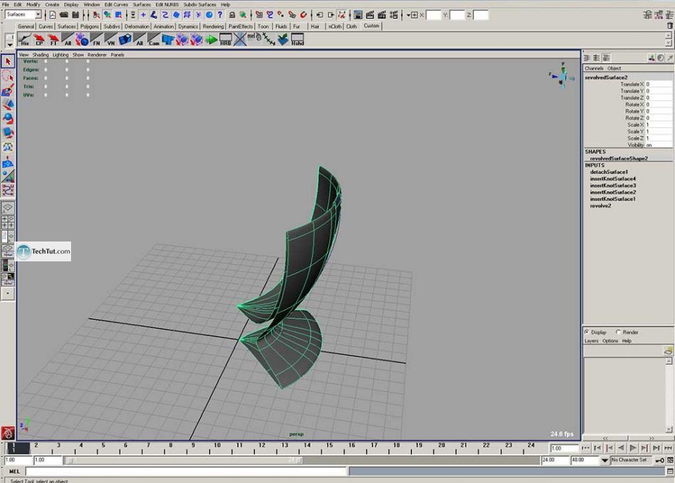 Create a coffee cup in Maya