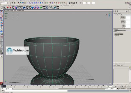 Tutorial Coffee cup model done in Maya part 1 6