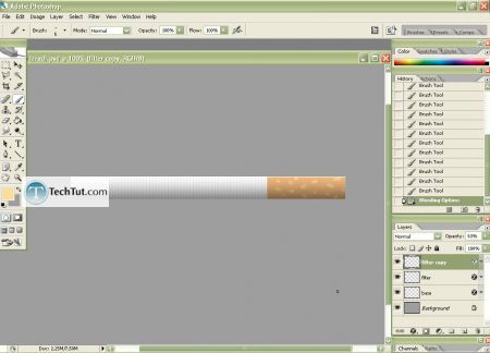 Tutorial Create Cigarrete in Adobe Photoshop part 1 17