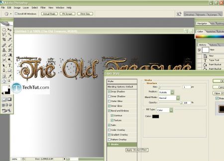 Tutorial The Old Treasure Text Effect in Photoshop 11