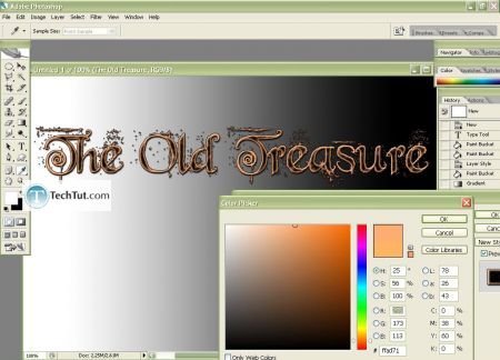 Tutorial The Old Treasure Text Effect in Photoshop 12