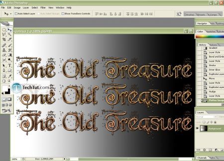 Tutorial The Old Treasure Text Effect in Photoshop 16