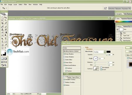 Tutorial The Old Treasure Text Effect in Photoshop 8
