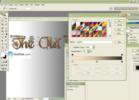 Tutorial The Old Treasure Text Effect in Photoshop 9