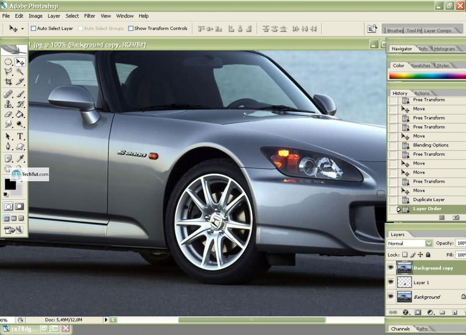 Car tuning photoshop tutorial replace rims