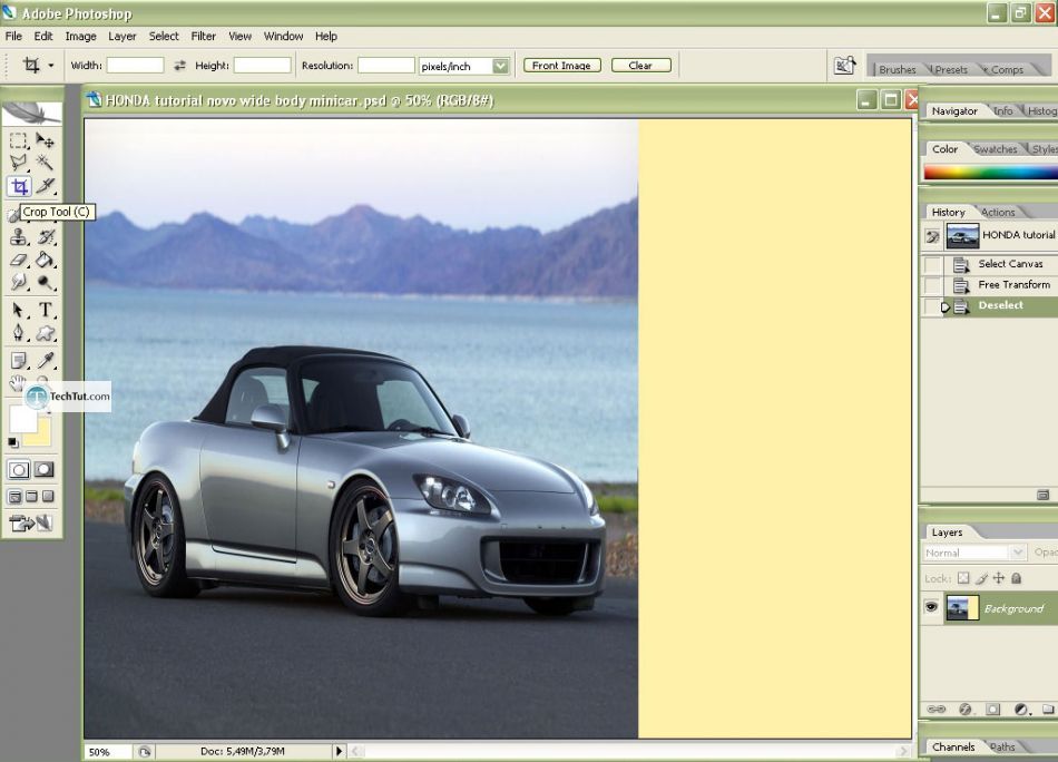 Car tuning photoshop tutorial mini