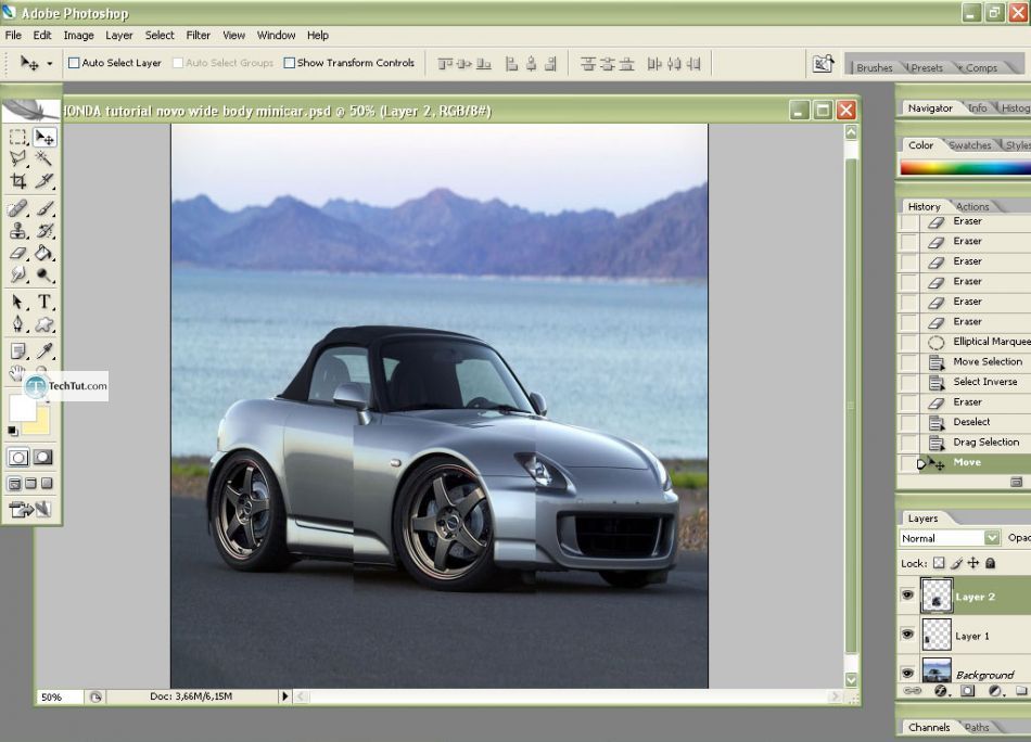 Car tuning photoshop tutorial mini