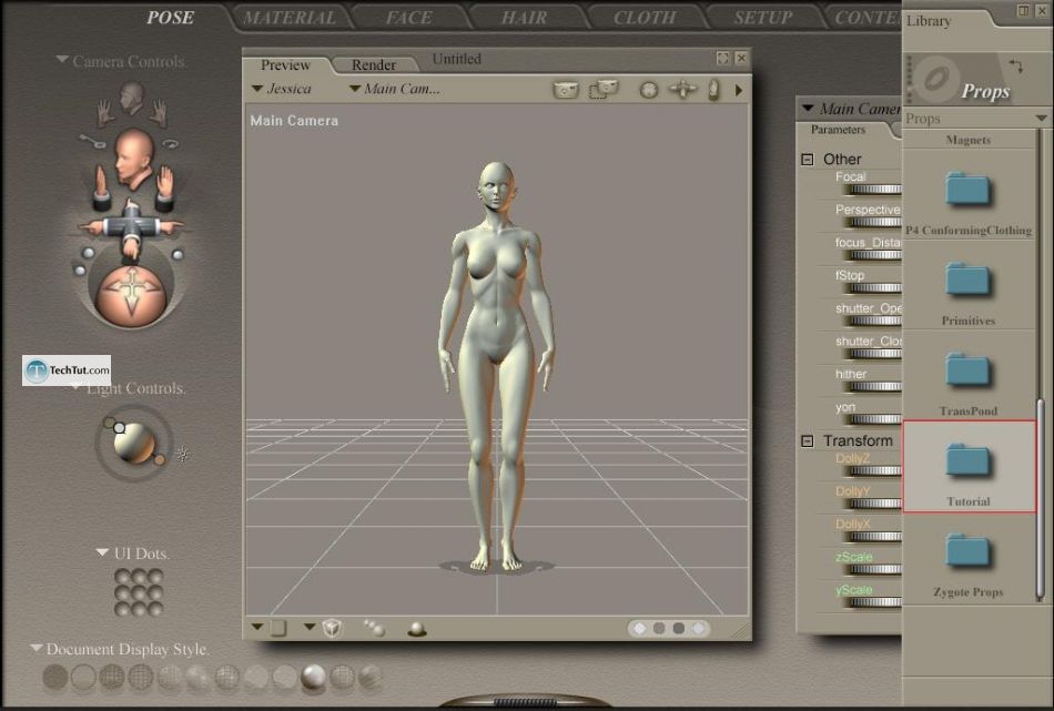 Working with clothes in Poser