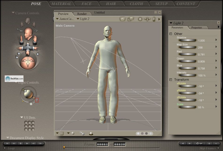 Poser tools for changing poses