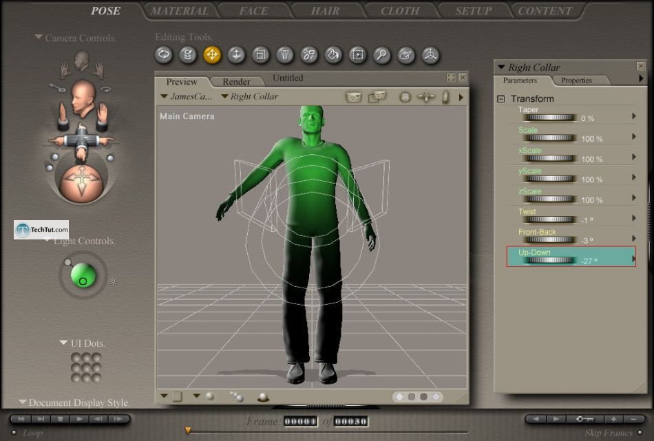 Poser tools for changing poses