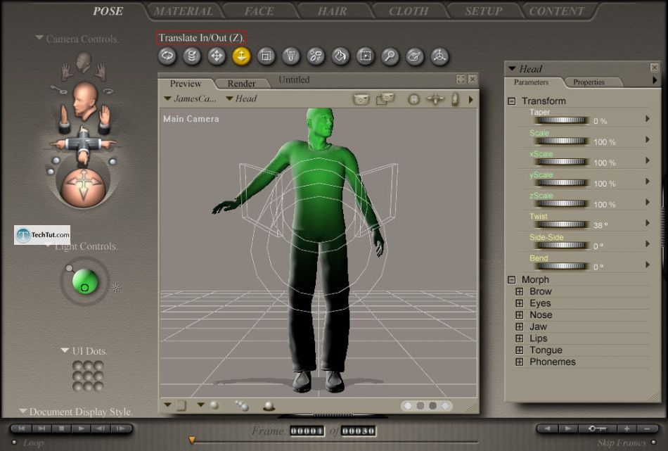 Poser tools for changing poses
