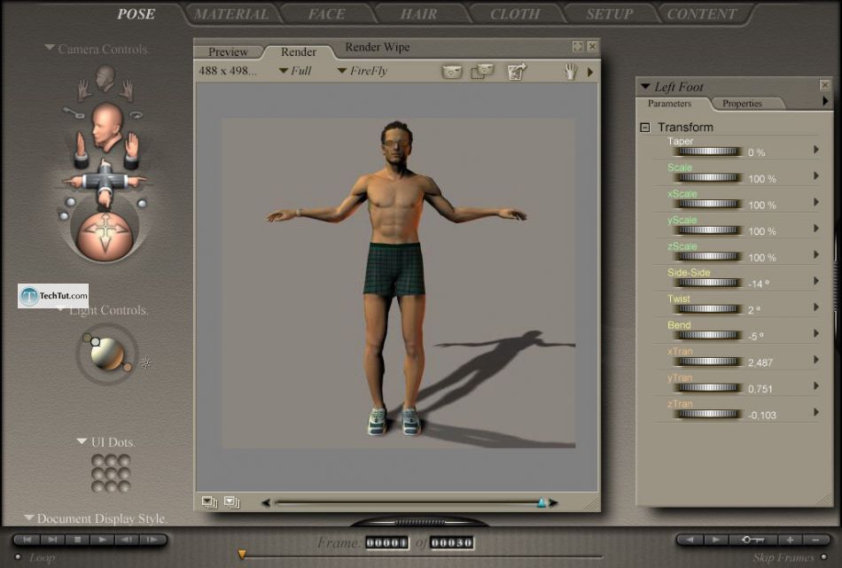 Using items from poser library