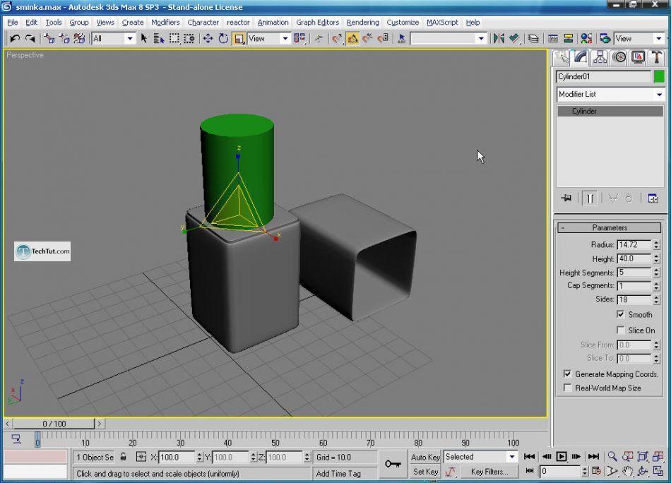 Lipstick model in 3D max