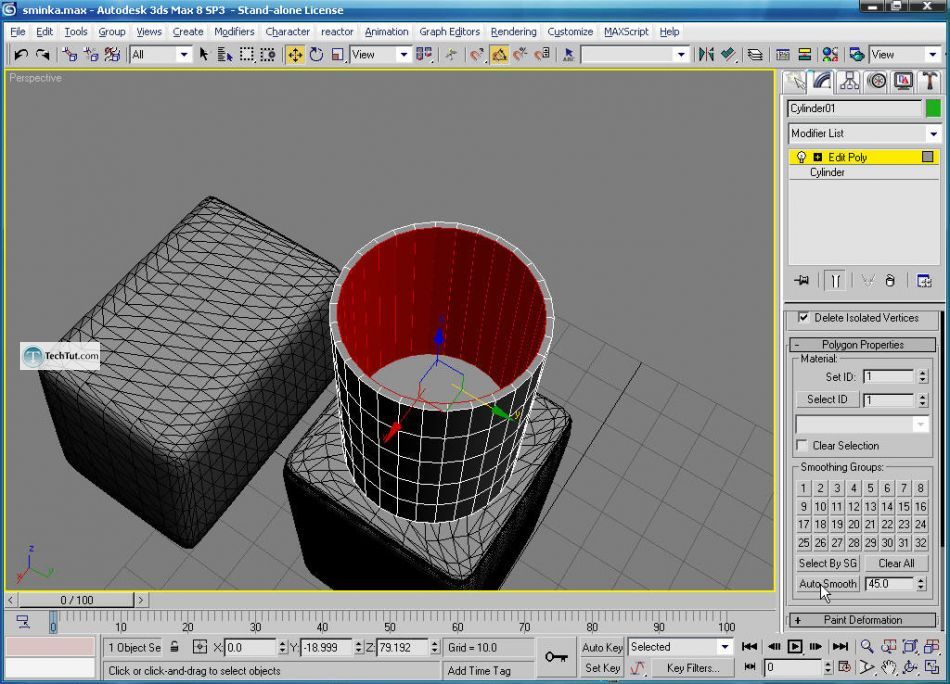 Lipstick model in 3D max