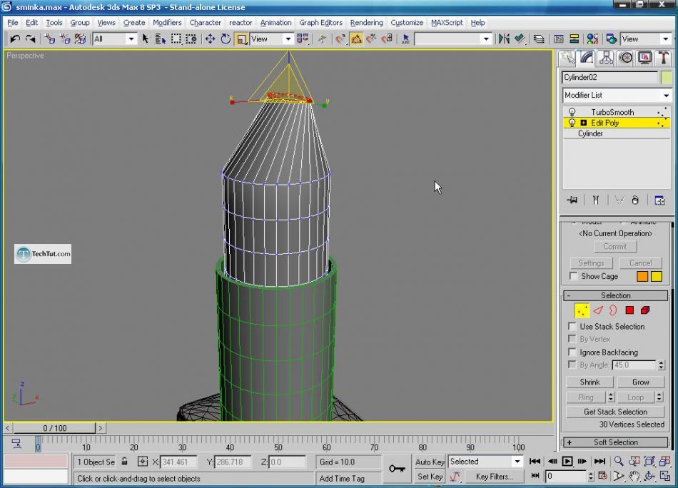 Lipstick model in 3D max