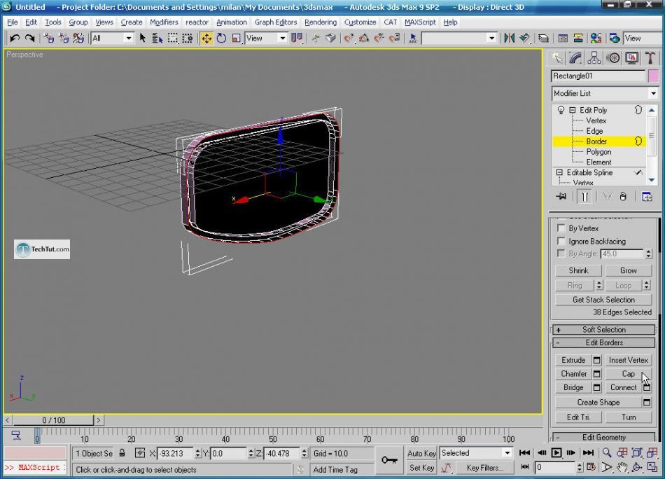 How to create glasses in 3D max