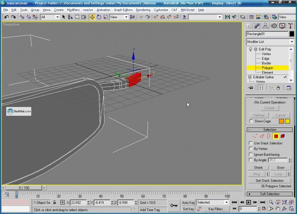 How to create glasses in 3D max