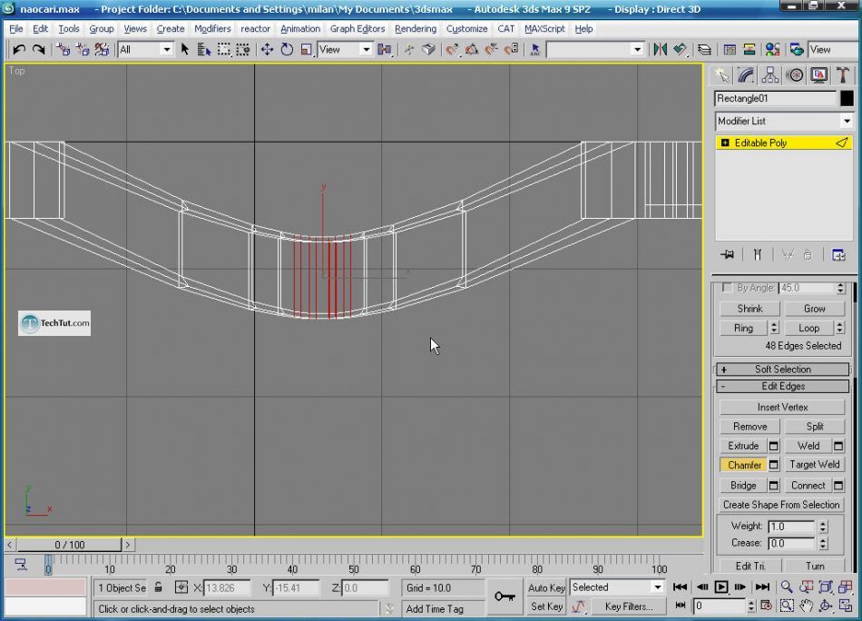 How to create glasses in 3D max