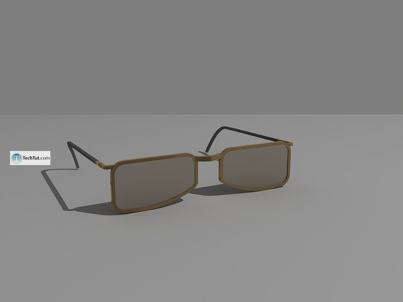 How to create glasses in 3D max