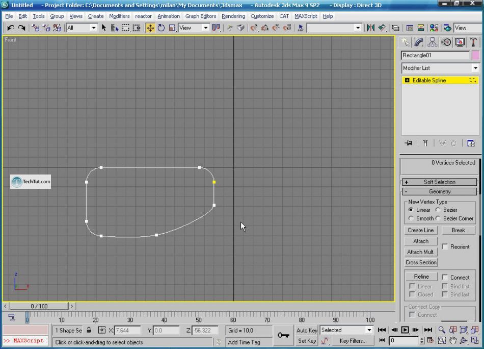 How to create glasses in 3D max