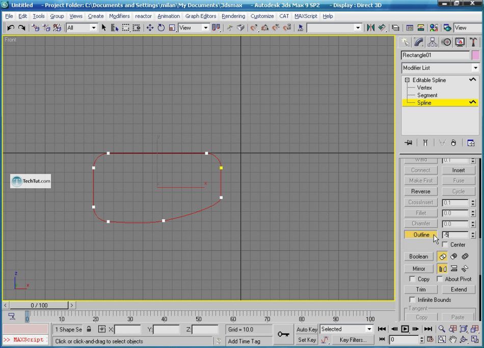 How to create glasses in 3D max