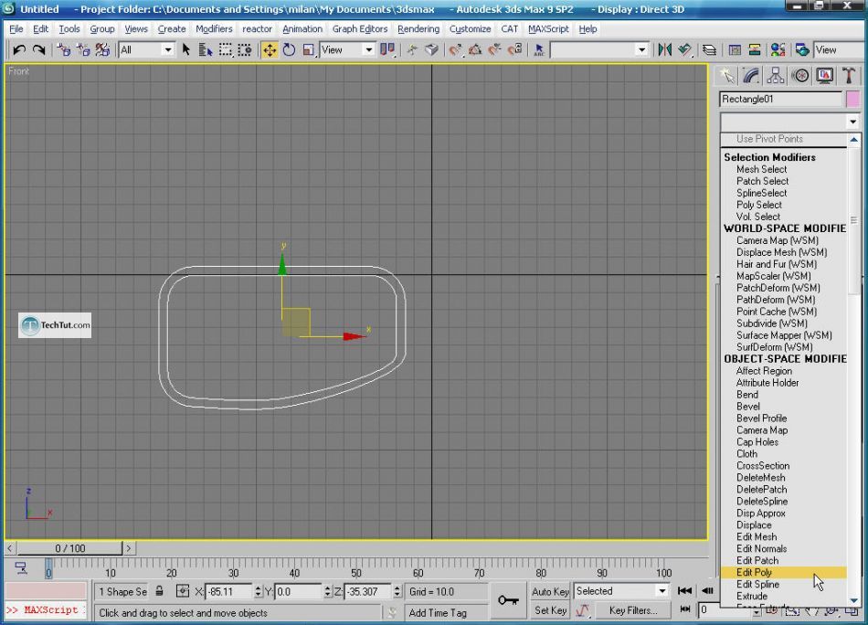 How to create glasses in 3D max