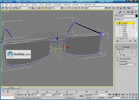 Tutorial Create 3D glasses model in max part 4 2