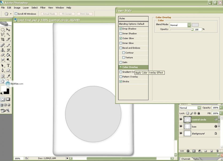 Create realistic iPod in Photoshop