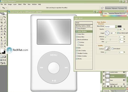 Tutorial Create iPod using Photoshop part 3 1