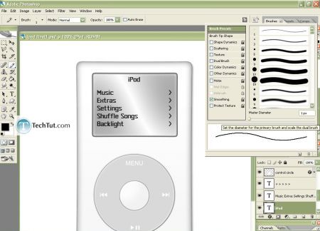 Tutorial Create iPod using Photoshop part 3 7